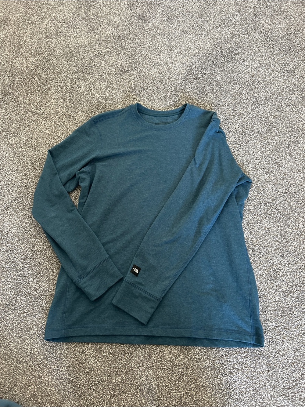 The North Face Men's Long-Sleeve Crew Tee - Deep Teal